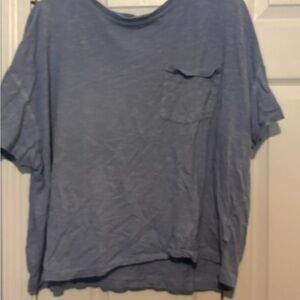 Universal Thread Heathered Light Blue Crew Neck Tee